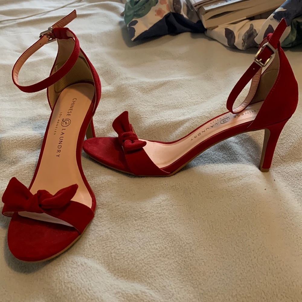 Velvet Red Heels